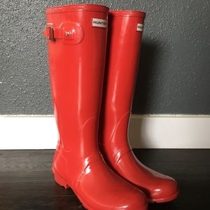 Hunter Red Rain Boots